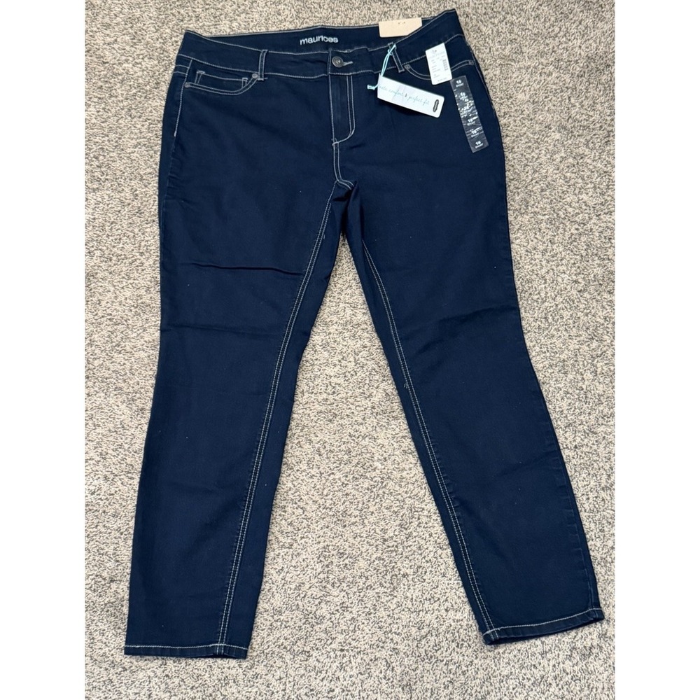 Maurices Sz 18 Regular Jegging Denim Flex Light Wash Stretch Blue Jeans NWT